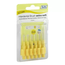 TEPE Μεσοδόντιο βουρτσάκι x-soft 0,7mm ISO 4 κίτρινο, 6 τεμ
