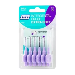 TEPE Μεσοδόντιο βουρτσάκι x-soft 1,1mm ISO 6 μωβ, 6 τεμ