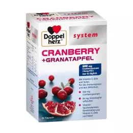 DOPPELHERZ Κάψουλες συστήματος Cranberry+Pomegranate, 60 τεμ