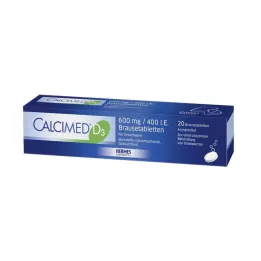 CALCIMED D3 600 mg/400 I.E αναβράζοντα δισκία, 20 τεμ
