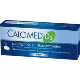 CALCIMED D3 αναβράζοντα δισκία 600 mg/400 IU, 40 τεμ