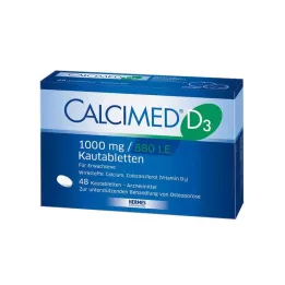 CALCIMED D3 1000 mg/880 I.E μασώμενα δισκία, 48 τεμ