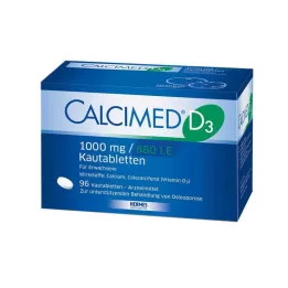 CALCIMED D3 1000 mg/880 I.E μασώμενα δισκία, 96 τεμ