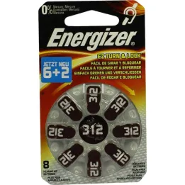 Μπαταρία βαρηκοΐας Energizer 312, 8 τεμ
