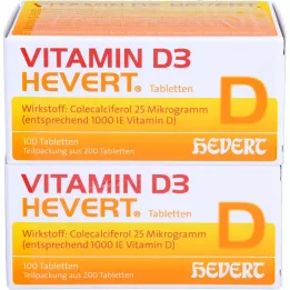 VITAMIN D3 HEVERT δισκία, 200 τεμ