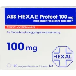 ASS HEXAL Προστατέψτε δισκία γαστρικού υγρού 100 mg, 100 τεμ