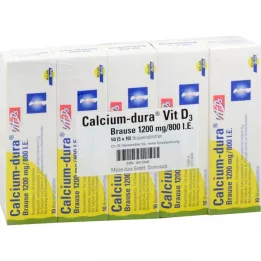 CALCIUM DURA Βιταμίνη D3 Αναβράζον 1200 mg/800 IU, 50 τεμ