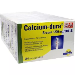 CALCIUM DURA Vit D3 αναβράζον 1200 mg/800 I.E., 120 τεμ