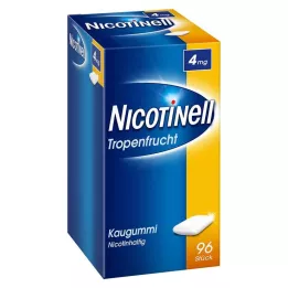 NICOTINELL Τσίχλα τροπικά φρούτα 4 mg, 96 τεμ