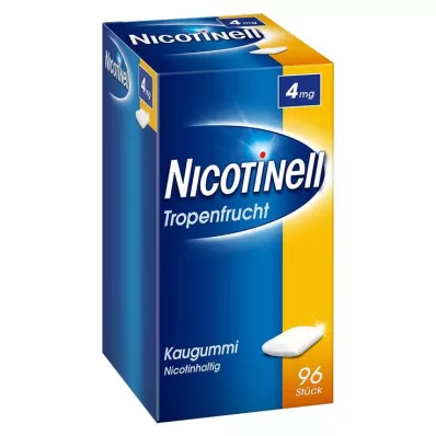 NICOTINELL Τσίχλα τροπικά φρούτα 4 mg, 96 τεμ NICOTINELL Τσίχλα τροπικά φρούτα 4 mg, 96 τεμ