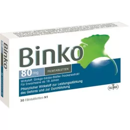 BINKO 80 mg επικαλυμμένα με λεπτό υμένιο δισκία, 30 τεμ