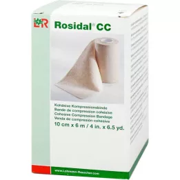 ROSIDAL CC συνεκτικός συμπιεστικός επίδεσμος 10 cmx6 m, 1 τεμ