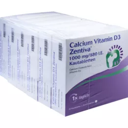 CALCIUM VITAMIN D3 Zentiva 1000 mg/880 IU Kautab, 120 τεμ