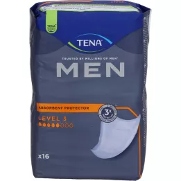 TENA MEN Πάτοι επιπέδου 3, 16 τεμάχια
