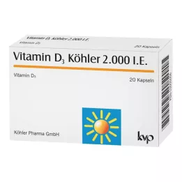 VITAMIN D3 KÖHLER 2.000 IU κάψουλες, 20 τεμ