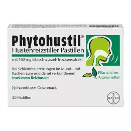 PHYTOHUSTIL Παστίλιες για την καταστολή του βήχα, 20 τεμ