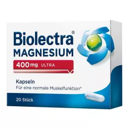BIOLECTRA Magnesium 400 mg ultra κάψουλες, 20 τεμ