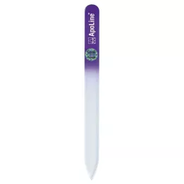 APOLINE Γυάλινη λίμα νυχιών 14 cm μωβ, 1 τεμ