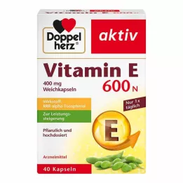 DOPPELHERZ Μαλακές κάψουλες Vitamin E 600 N, 40 τεμ