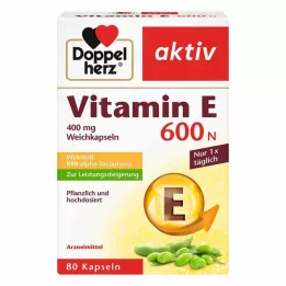 DOPPELHERZ Μαλακές κάψουλες Vitamin E 600 N, 80 τεμ