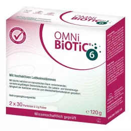 OMNI BiOTiC 6 Powder Διπλή Συσκευασία, 2X60 g
