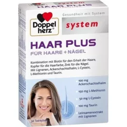 DOPPELHERZ Ταμπλέτες συστήματος Hair Plus, 30 τεμ