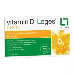 VITAMIN D-LOGES 5.600 IU Weekly Depot μασώμενα δισκία, 15 τεμ