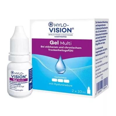 HYLO-VISION Gel multi οφθαλμικές σταγόνες, 2X10 ml HYLO-VISION Gel multi οφθαλμικές σταγόνες, 2X10 ml
