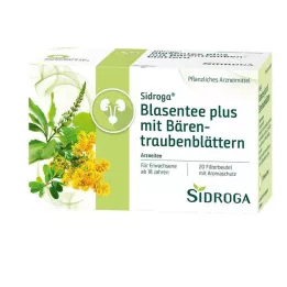 SIDROGA Τσάι ουροδόχου κύστης plus με φύλλα αρκουδάκι, 20Χ2,0 γρ