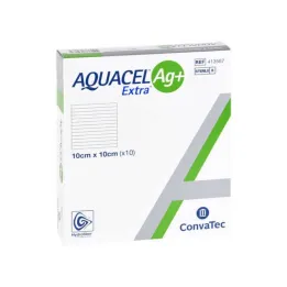 Κομπρέσες Aquacel Ag + Extra 10x10 cm, 10 τεμ