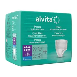 Παντελόνια ακράτειας Alvita μεγάλα, 14 τεμάχια
