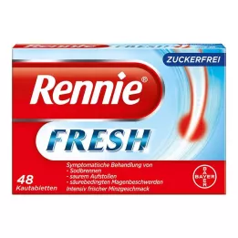 RENNIE FRESH Μασώμενα δισκία, 48 τμχ
