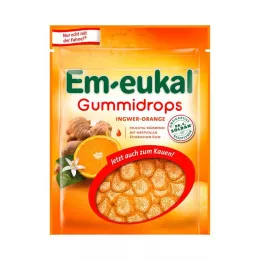 EM-EUKAL Gummy Drops Τζίντζερ-Πορτοκάλι ζαχαρούχο, 90 γρ