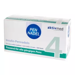 PEN-NADELN Universal 4 κάνουλες 0,23x4 mm 32 G, 100 τμχ