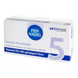 PEN-NADELN Universal 5 κάνουλες 0,23x5 mm 32 G, 100 τμχ
