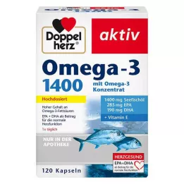 DOPPELHERZ Ωμέγα-3 1.400 κάψουλες, 120 τεμάχια