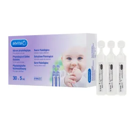 Φύσιγγες φυσιολογικού ορού Alvita, 30Χ5 ml
