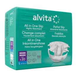 Παντελόνι ακράτειας Alvita All-in-One maxi μεγάλο βράδυ, 20 τμχ
