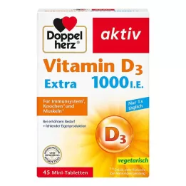 DOPPELHERZ Vitamin D3 1000 I.E EXTRA Δισκία, 45 τεμ