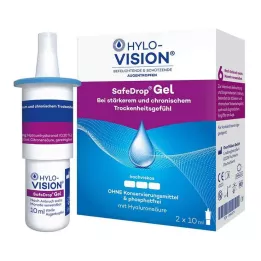 HYLO-VISION Οφθαλμικές σταγόνες SafeDrop Gel, 2X10 ml