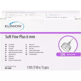 SOFT FINE plus κάνουλες 6 mm 31 G 0,25 mm, 110 τμχ