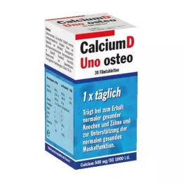 CALCIUM D Uno osteo επικαλυμμένα με λεπτό υμένιο δισκία, 30 τεμ