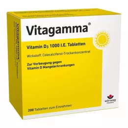 VITAGAMMA Βιταμίνη D3 1.000 IU δισκία, 200 τεμ