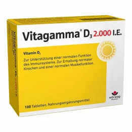 VITAGAMMA D3 2.000 I.E Vitamin D3 NEM Δισκία, 100 τεμ