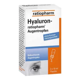 HYALURON-RATIOPHARM Οφθαλμικές σταγόνες, 2Χ10 ml