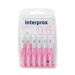 INTERPROX νανοροζ μεσοδόντιο βουρτσάκι blister, 6 τεμ
