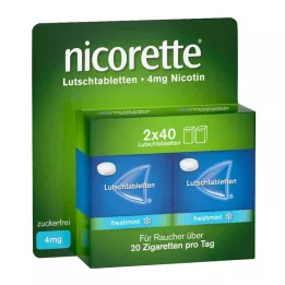 NICORETTE παστίλιες μέντας 4 mg συμπιεσμένες, 80 τεμ