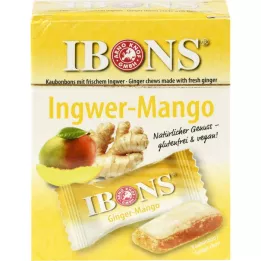 IBONS Γλυκά μασώμενα με τζίντζερ Mango πρωτότυπο κουτί, 60 γρ