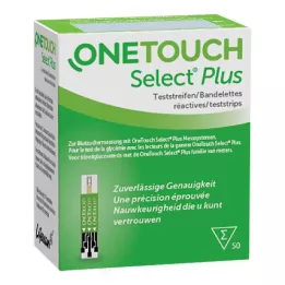 ONE TOUCH Επιλέξτε ταινίες μέτρησης γλυκόζης αίματος Plus, 50 τεμ