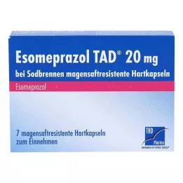 ESOMEPRAZOL TAD 20 mg για καούρα msr σκληρές κάψουλες, 7 τεμ